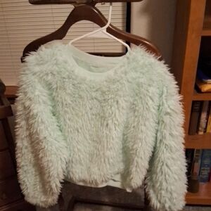 Forever 21 Light Green Fuzzy Sweater